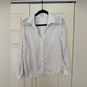 Cloth and Stone White Button Down Top